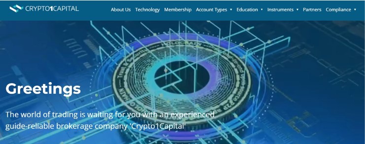 Crypto1Capital Website